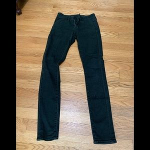 Articles of Society jeans in forest green denim